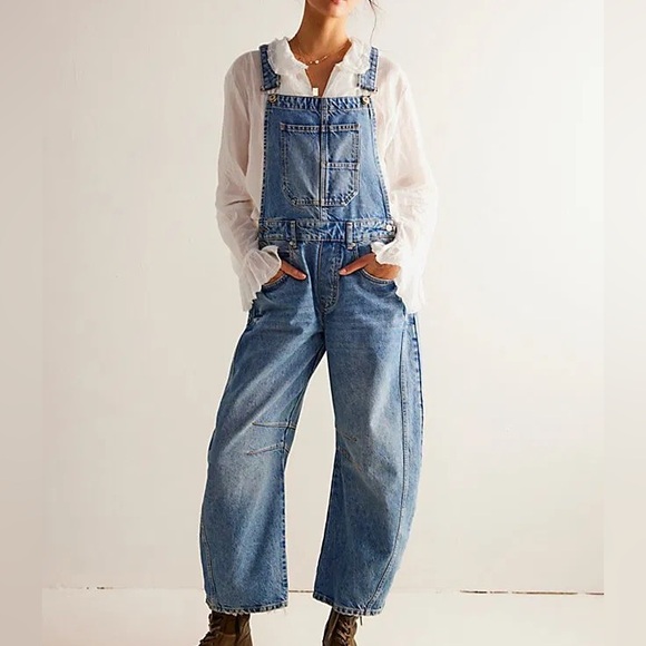 We The Free Blue Denim Jumpsuit - Picture 2 of 5